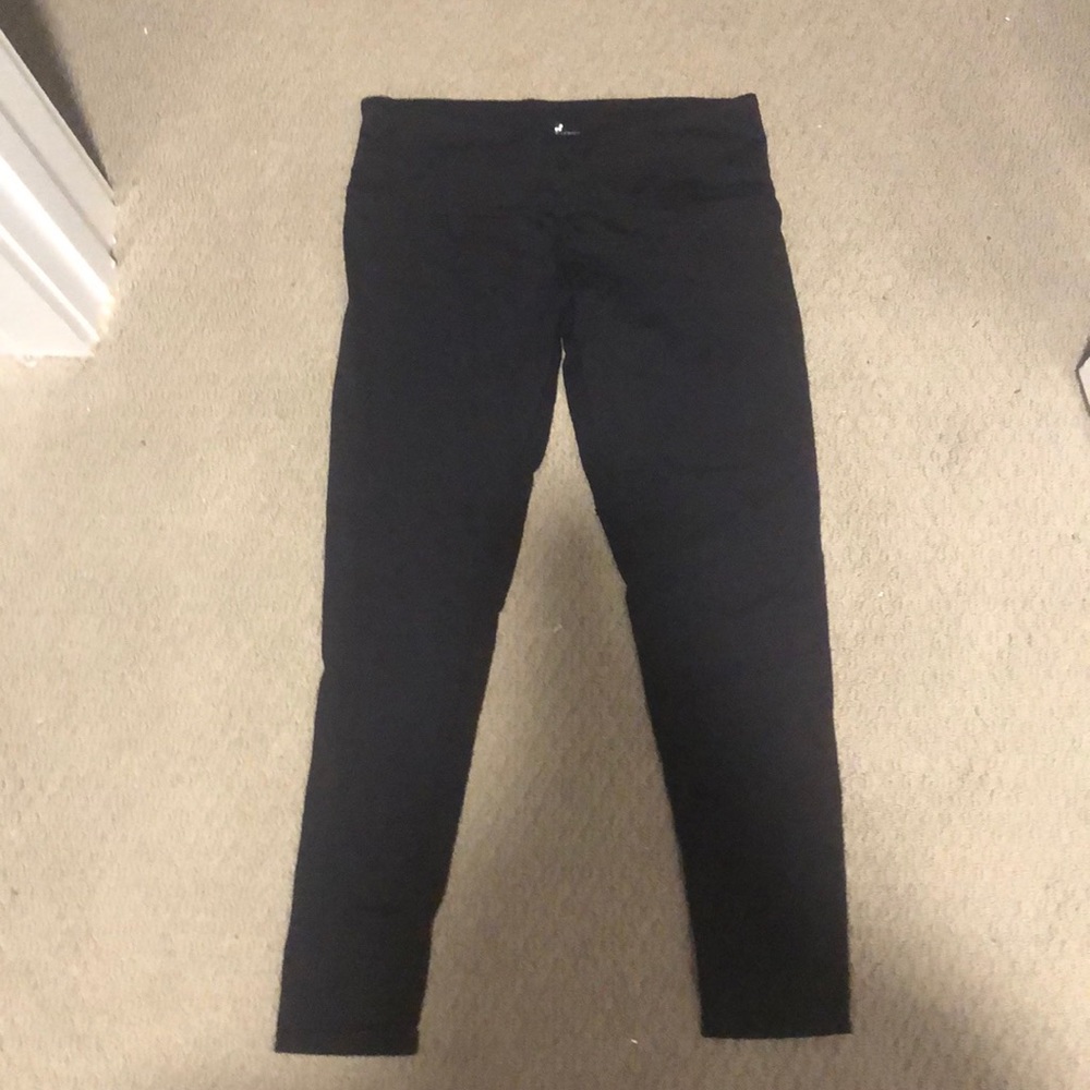 tuff athletics yoga pants leggings black medium